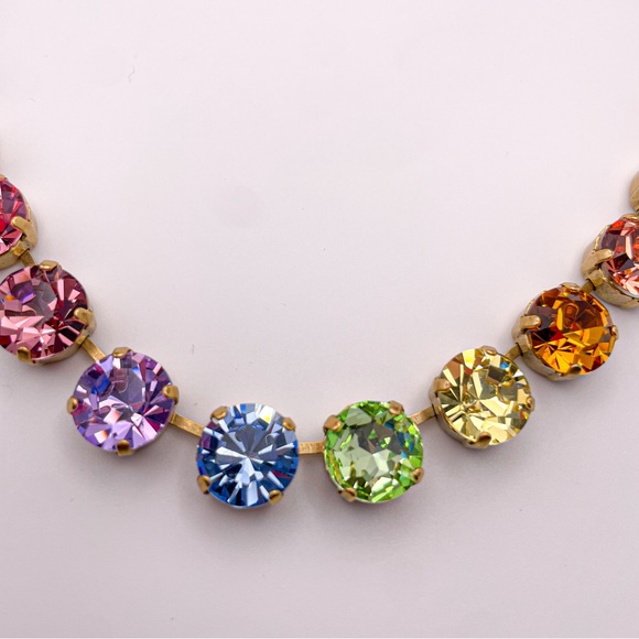 Loren Hope Retired Arista Rainbow Ombré Necklace. 17”-21”. NWT - Picture 6 of 16